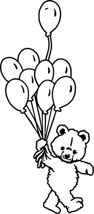 Teddy Bear24 with balloons
