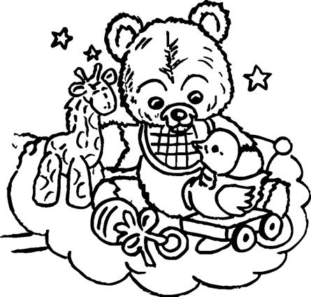 Teddy Bear45 with Toys
