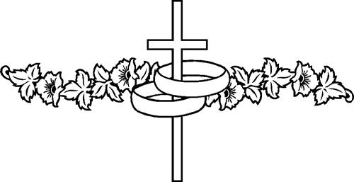 Cross, Flowers & Rings