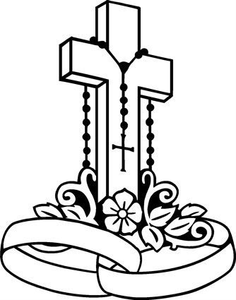 Cross with Flowers28 and rings