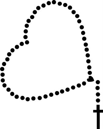 Rosary in Heart Shape