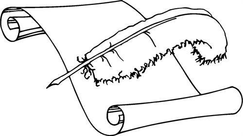 Feather Pen & Scroll02