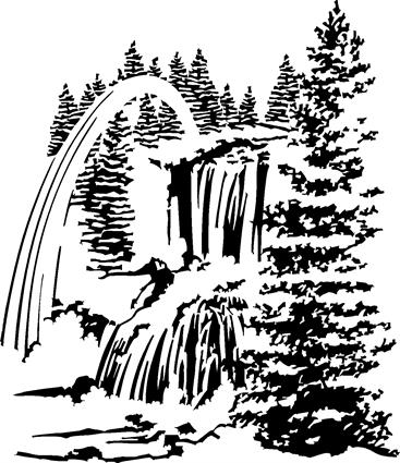 Waterfalls04 with Rainbow