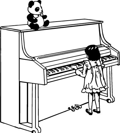 Girl Playing Piano