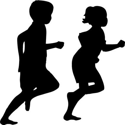 kids running