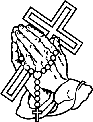 Praying Hands30 with Cross and Rosary
