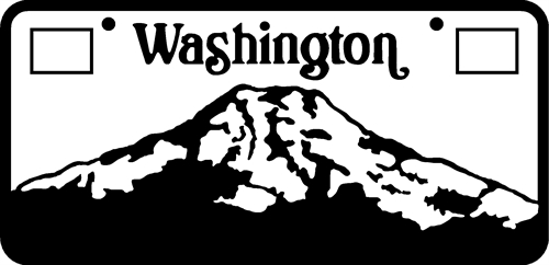 Washington License Plate